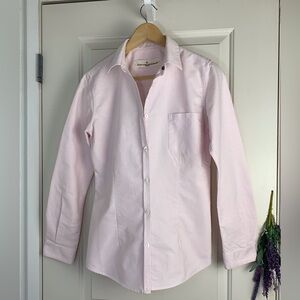 Golden Goose Deluxe Brand Venezia Pink/White Striped Button Shirt